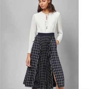 TED BAKER FRANCESA GINGHAM MIDI  DRESS SIZE TED 6 OR IS SIZE 2